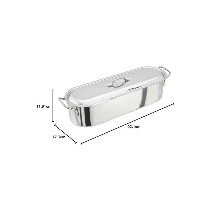 Judge Fish Poacher Stainless Steel 45cm/7.3 Litres Silver
