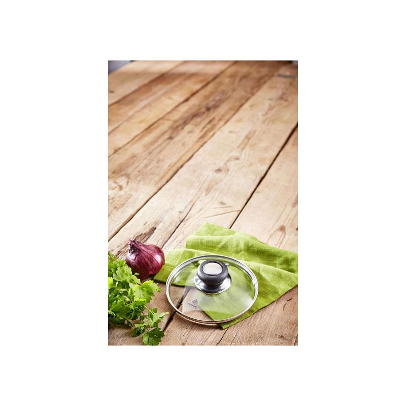 Judge Vista Spare Saucepan Lid Replacement Glass Lid For 20cm Pans Silver Secondary image
