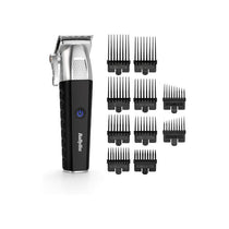 BaByliss Lithium Power Cordless Hair Clippers Quick Charge Taper Level 0.5-25mm 8 Comb Guides (0.8-25mm) Storage Bag Black