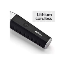 BaByliss Lithium Power Cordless Hair Clippers Quick Charge Taper Level 0.5-25mm 8 Comb Guides (0.8-25mm) Storage Bag Black