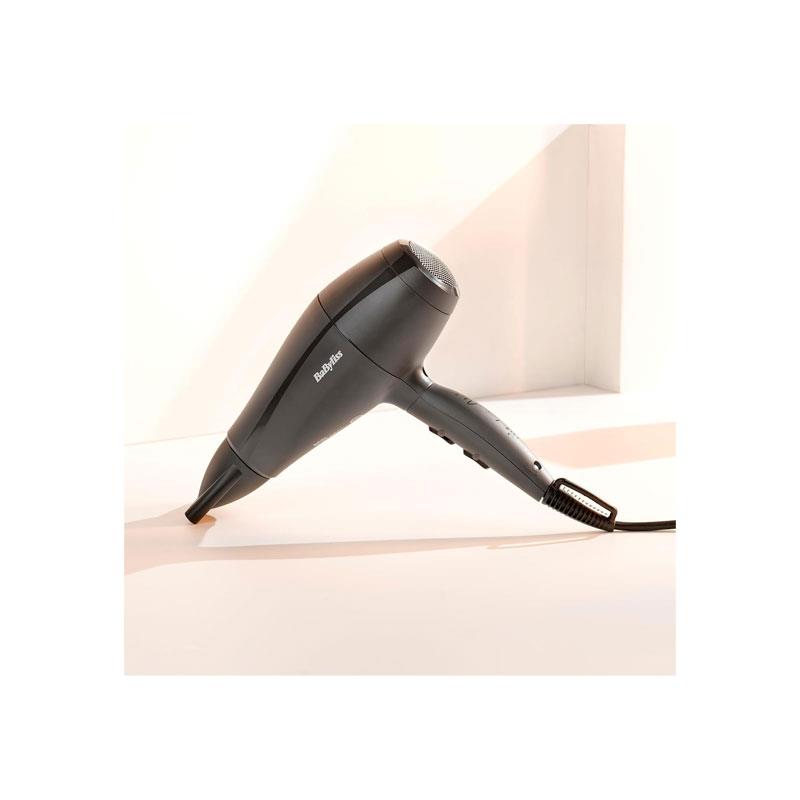 BaByliss Power Light Hair Dryer 2000W With Diffuser 3 Heat 2 Speed Settings High-Speed Airflow Black Secondary image