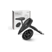 BaByliss Power Light Hair Dryer 2000W With Diffuser 3 Heat 2 Speed Settings High-Speed Airflow Black