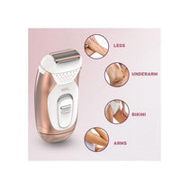 Wahl Ladies Shaver Wet And Dry Hair Remover For Legs Underarms Bikini Trimmer Fully Washable Pink/White
