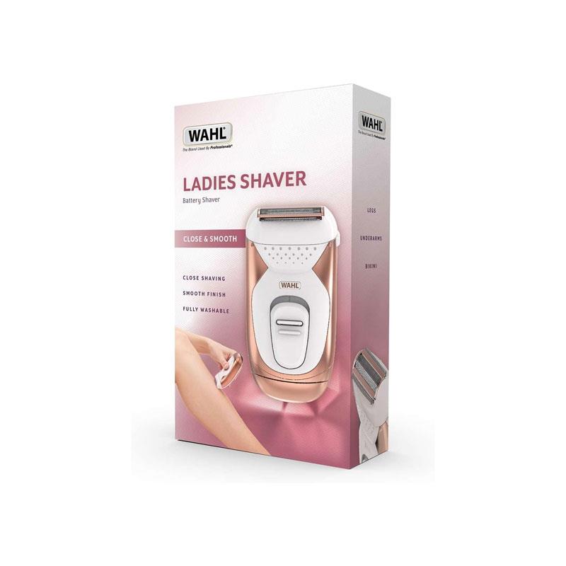Wahl Ladies Shaver Wet And Dry Hair Remover For Legs Underarms Bikini Trimmer Fully Washable Pink/White