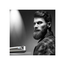 Wahl Stainless Steel Stubble And Beard Trimmer Rechargeable Washable Head Male Grooming Set Silver