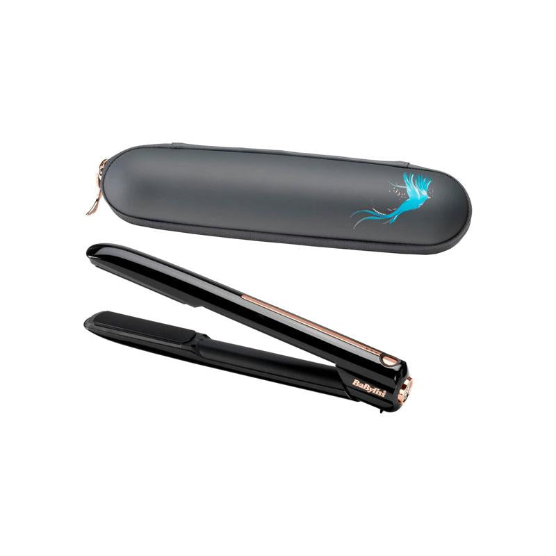 BaByliss 9000 High-Performance Cordless Hair Straightener Ceramic Floating Plates Up To 200C Lithium Power Black Main image