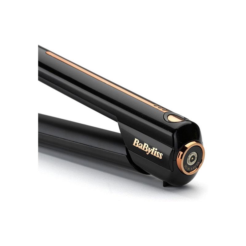 BaByliss 9000 High-Performance Cordless Hair Straightener Ceramic Floating Plates Up To 200C Lithium Power Black
