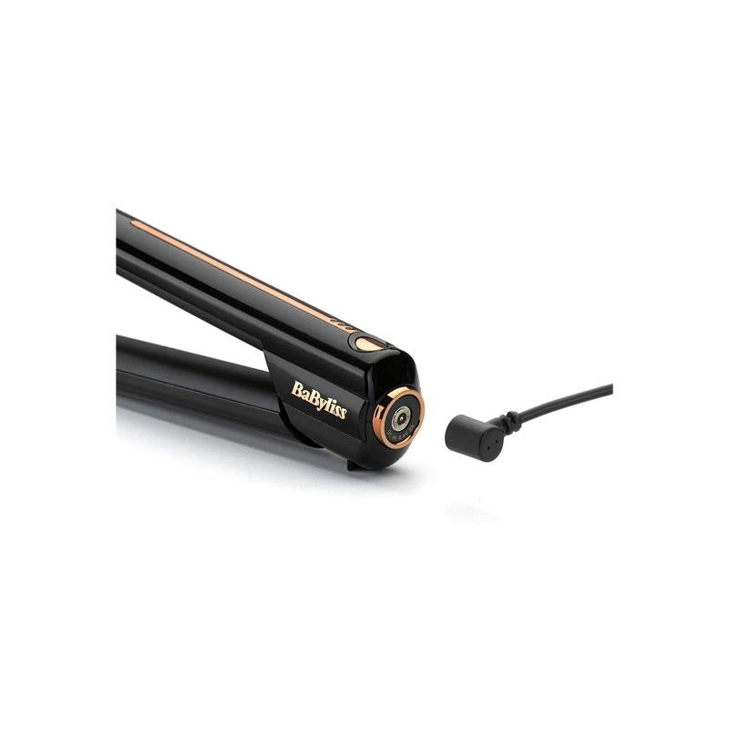 BaByliss 9000 High-Performance Cordless Hair Straightener Ceramic Floating Plates Up To 200C Lithium Power Black