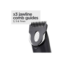 BaByliss Lithium Power Beard Trimmer Cordless Grooming Kit Nose And Ear Trimmer 14 Cutting Lengths 0.5–10mm Stainless Steel Blades Black