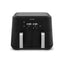 Sur La Table Core Duo Basket Air Fryer 8.5 Litre 6 Pre-Set Cooking Functions LED Display Touch Screen Auto Shut Off Temperature Control Timer Black