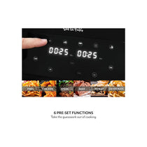 Sur La Table Core Duo Basket Air Fryer 8.5 Litre 6 Pre-Set Cooking Functions LED Display Touch Screen Auto Shut Off Temperature Control Timer Black