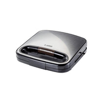 Judge Non-Stick Sandwich Maker 2 Toasties Satin Stainless Steel Seal And Cut Plates Cool Touch Handle 750W Silver