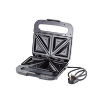 Judge Non-Stick Sandwich Maker 2 Toasties Satin Stainless Steel Seal And Cut Plates Cool Touch Handle 750W Silver