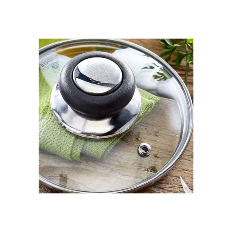 Judge Vista Porringer/Double Boiler/Bain Marie Saucepan And Base 16cm/1.5 Litres Stainless Steel Shatterproof Vented Glass Lid Silver