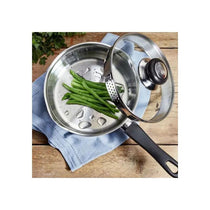 Judge Vista Saucepan 14cm/900ml Polished Stainless Steel Shatterproof Vented Glass Lid Silver