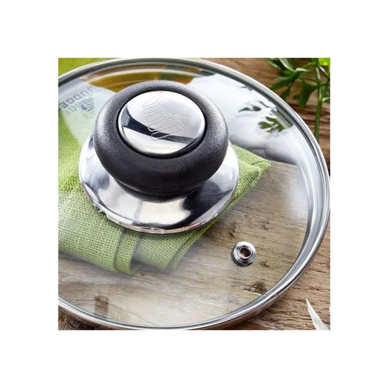 Judge Vista Saucepan 14cm/900ml Polished Stainless Steel Shatterproof Vented Glass Lid Silver