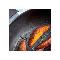 Judge Vista Shallow Casserole Frying Pan 28cm Large Non-Stick Stainless Steel With Shatterproof Glass Lid Silver