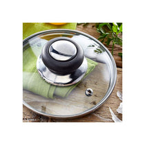 Judge Vista Shallow Casserole Frying Pan 28cm Large Non-Stick Stainless Steel With Shatterproof Glass Lid Silver
