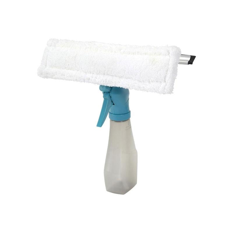 JVL 3-In-1 Window Cleaner Streak-Free Shine Microfibre And Squeegee Spray Bottle Teal/Grey Secondary image