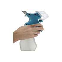 JVL 3-In-1 Window Cleaner Streak-Free Shine Microfibre And Squeegee Spray Bottle Teal/Grey