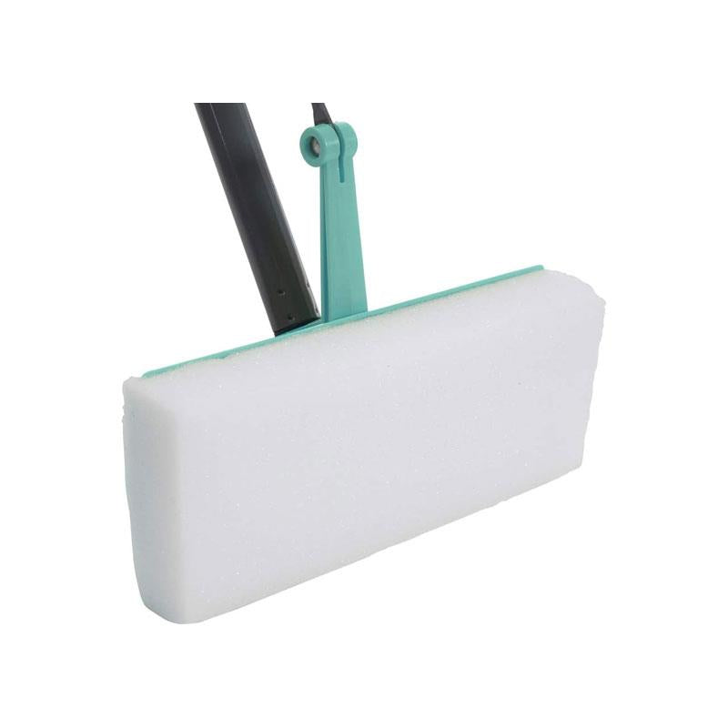JVL Flat Sponge Squeegee Floor Mop Super-Absorbent Turquoise/Grey