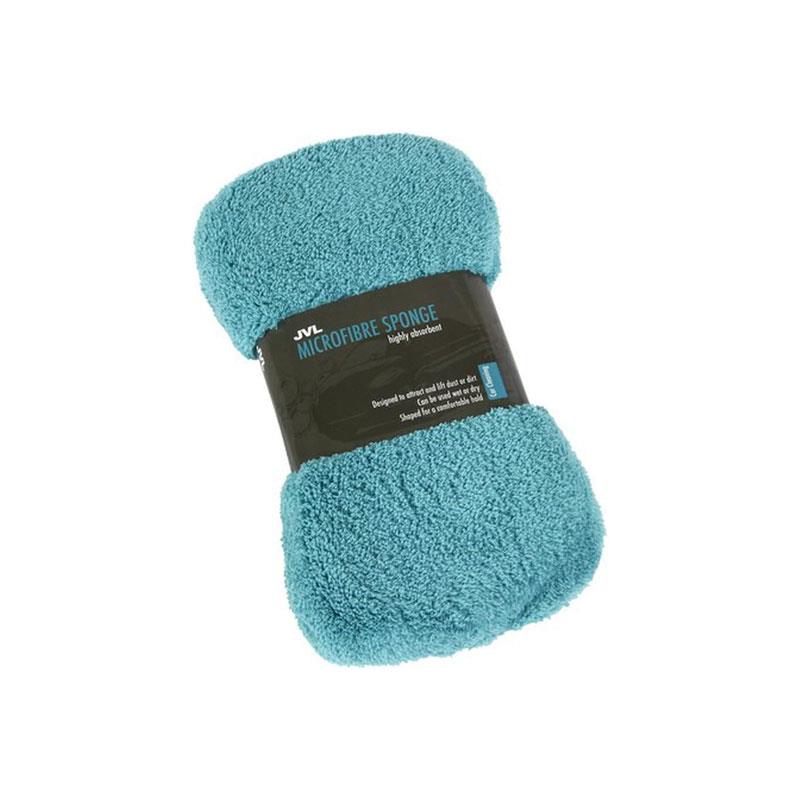 JVL Microfibre Sponge Car Care Cleaning Range Bone Shaped Sponge Turquoise