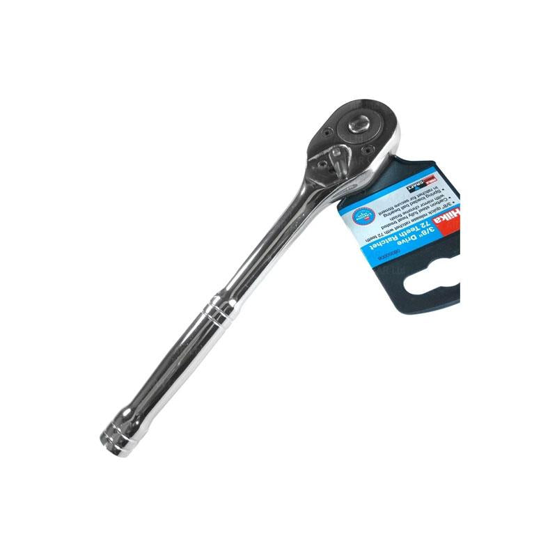 Hilka Tools 3/8 Inch Drive 72 Teeth Ratchet Silver