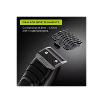 Wahl Cordless Close Cut Hair Clipper Kit Ultra-Close Cutting Blade 3 Attachment Combs Black