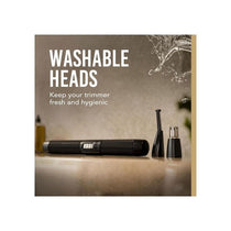 Wahl Manscaper Tactical Detail Trimmer Kit Nose Ear And Eyebrow Grooming Pen Trimmer Men's Facial Hair Removal Black