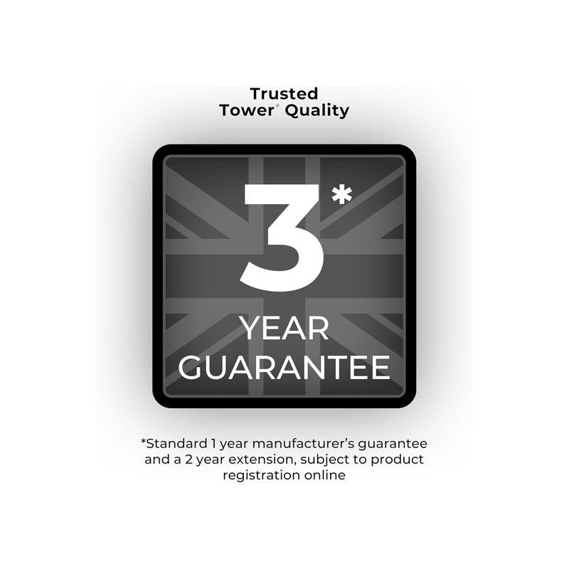 Tower Manual Microwave 20 Litres 800W With Dial Controls 5 Power Levels Defrost Function 30 Minute Timer White