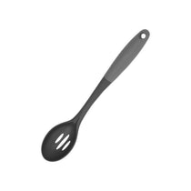 Judge Slotted Spoon Soft Grip Anti-Slip Handle Plastic Black