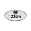 Judge Vista Spare Saucepan Replacement Glass Lid 22cm Silver