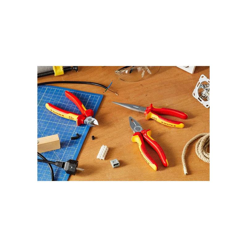 Knipex Insulated Electro Set Side Cutter Long Nose Plier 3 Piece Secondary image