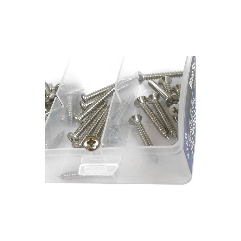 Blue Spot Tools Assorted Stainless Steel Tapping Screw Set 140 Piece