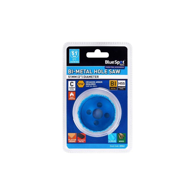 Blue Spot Tools Bi-Metal Hole Saw 51mm (2') Blue