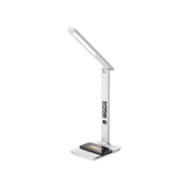 Groov-e Ares Desk LED Lamp With Wireless Charging Pad & Clock White