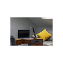 Groov-e Ares Desk LED Lamp With Wireless Charging Pad & Clock White
