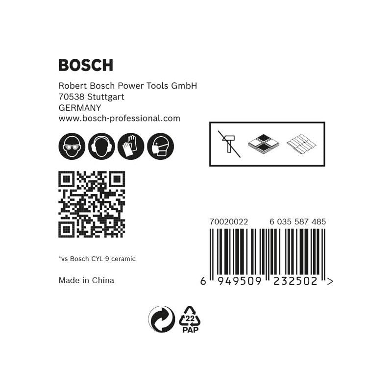 Bosch Professional Expert HEX-9 Hard Ceramic Drill Bit Set Roof Tile 5mm Accessories Rotary Impact Drill 5 Piece