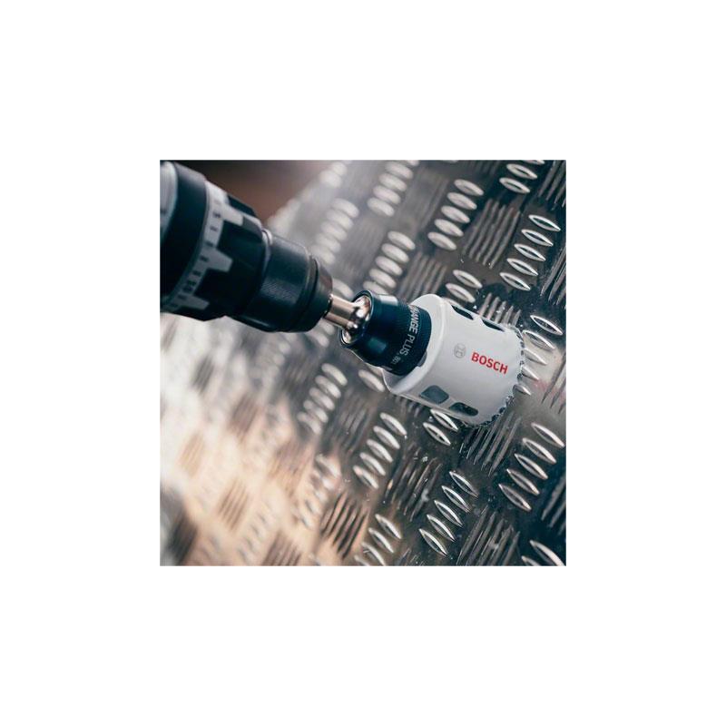 Bosch Professional Power Change Plus Arbour Socket 3/8 Inch 8.7mm Hex Shank HSS-G Drill Bit Accessory Hole Saw Black