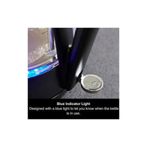 Morphy Richards Glass Electric Jug Kettle Illuminated Blue Light Indicator Rapid Boil 3000W 1.7 Litre Clear