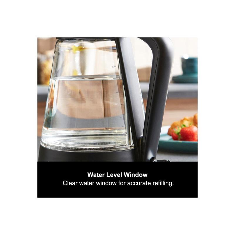 Morphy Richards Glass Electric Jug Kettle Illuminated Blue Light Indicator Rapid Boil 3000W 1.7 Litre Clear