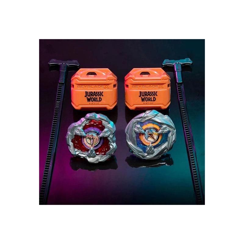 Beyblade X Jurassic World Collab Spinosaurus vs Quetzalcoatlus Multipack Set