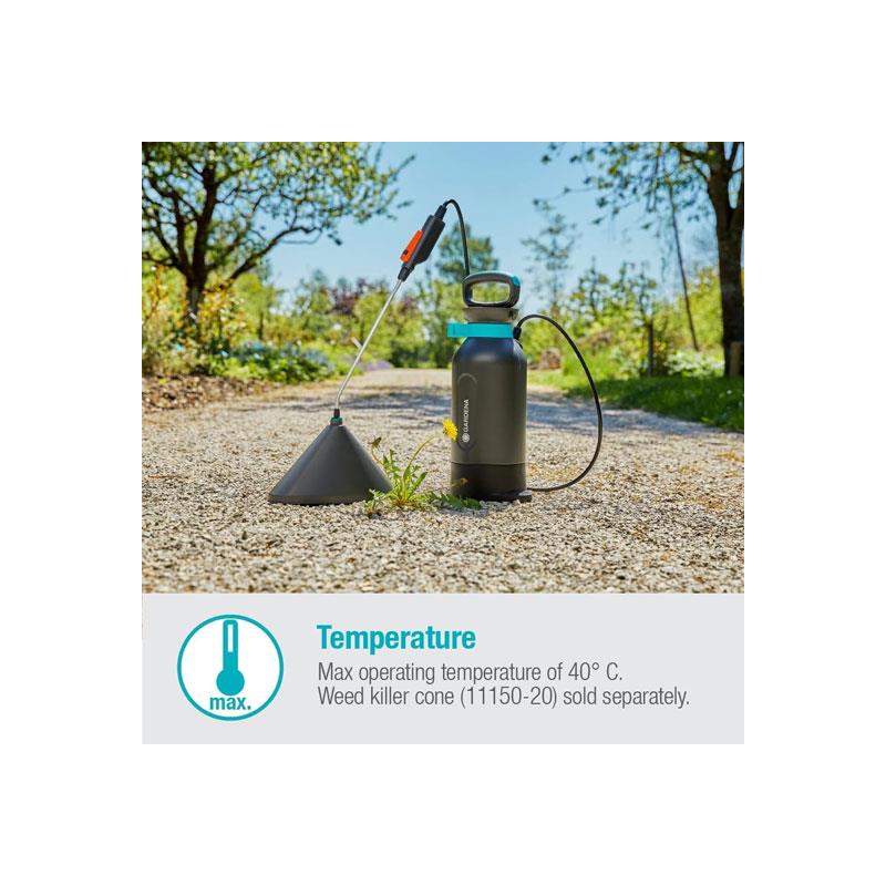 Gardena Comfort Pressure Sprayer 5 Litre Black