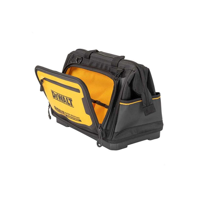 Dewalt Pro 16 Inch Open Mouth Tool Bag 19 Pockets Storage Bag Max Capacity 25 Kgs Yellow/Black