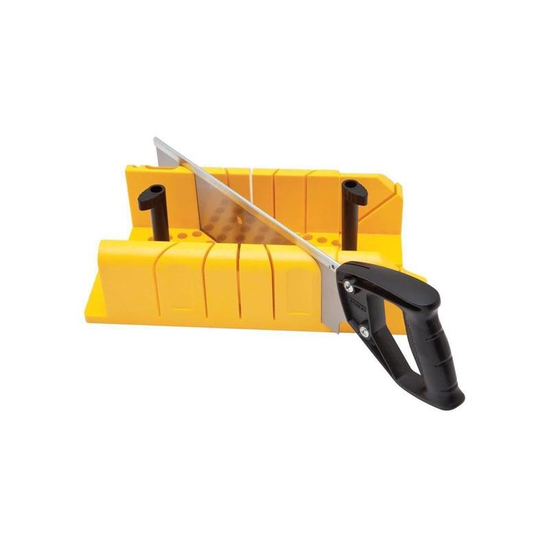 Stanley Clamping Mitre Box And Fine Cut Tenon Saw Yellow/Black Main image