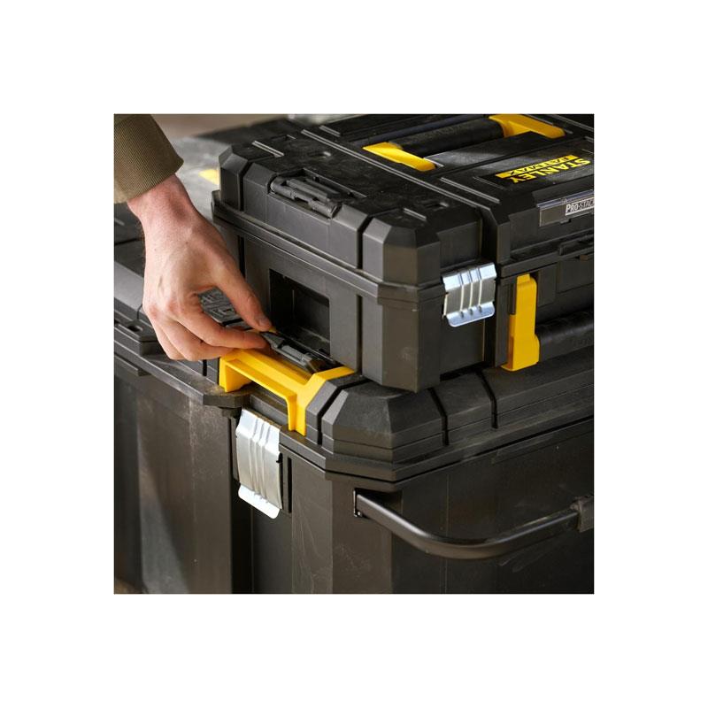 Stanley FatMax PRO-STACK Quick Access Job Chest Tool Organiser Boxes Storing Large Power Tools Black/Yellow