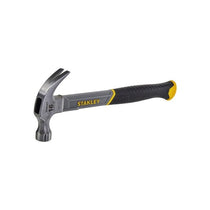 Stanley Fibreglass Claw Hammer 16oz Bi-Material Grip For Comfort And Anti-Slip Black/Stainless