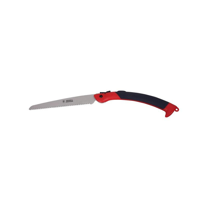 Spear & Jackson Razorsharp Pruning Saw Large Folding 12 Inch Carbon Steel Multicolour Main image