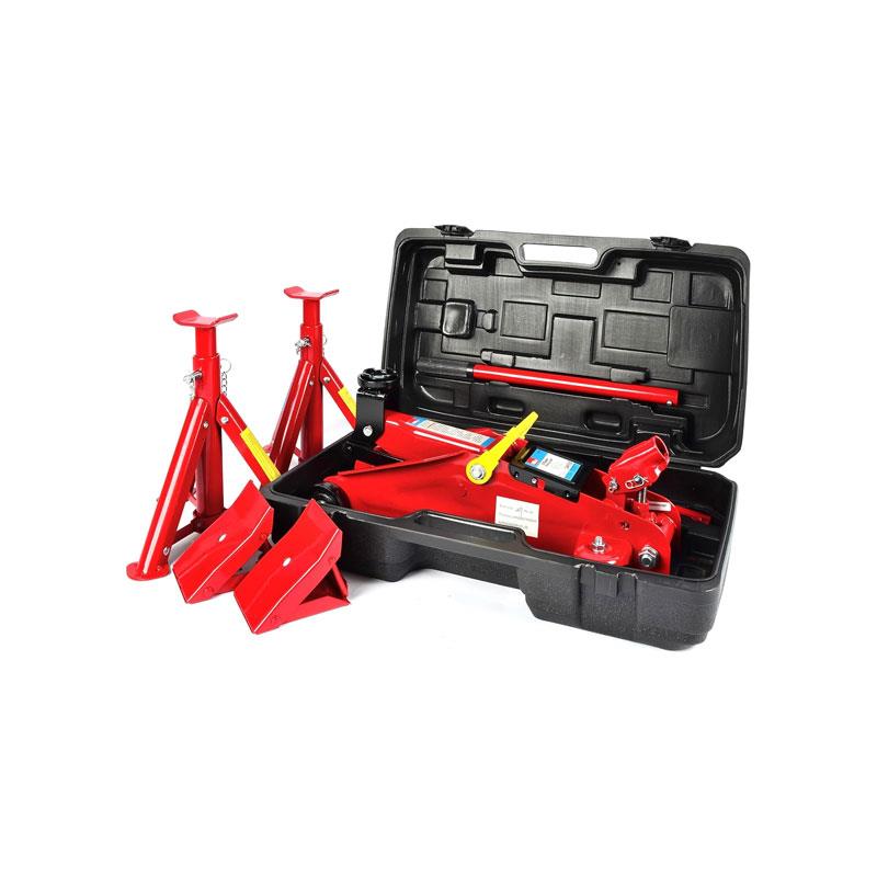 Hilka Tools 2 Tonne Trolley Jack Kit In Case Secondary image