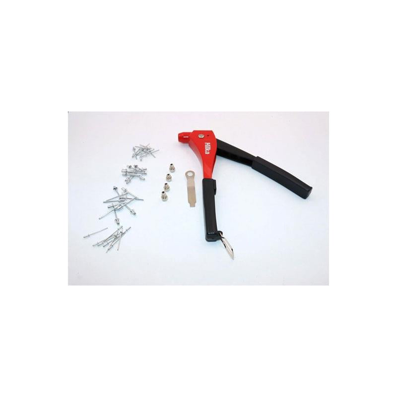 Hilka Tools Rivet Gun With 40 Rivets Soft Grip Handles Multicolour